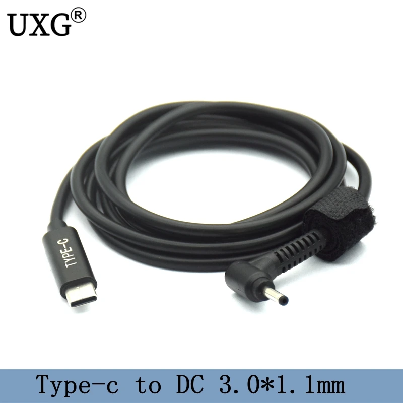 Тип C USB-C Вход переменного тока в постоянный 3 0*1 1 мм Мощность PD зарядный кабель с
