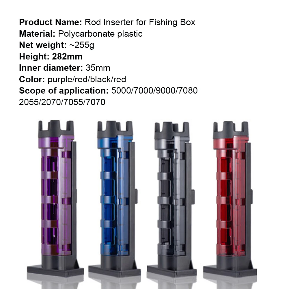 Fishing Rod Holder Raft Fishing Barrel Accessories Vertical Inserting Device for MEIHO Box Fishing Tackle Pesca Iscas Accessory
