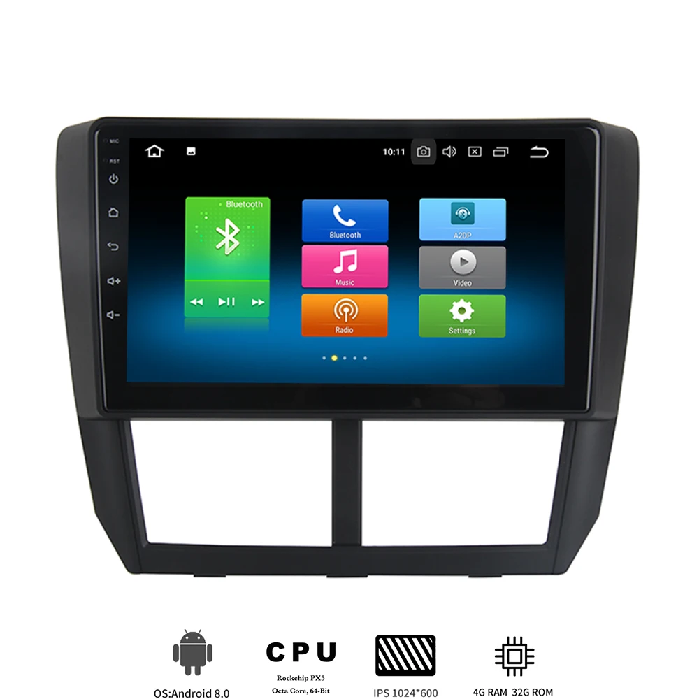 Android 9.0 Car multimedia player for Subaru Forester 2008-2012 Radio 1 din GPS Navi Octa Core 4Gb Ram IPS screen RDS USB MP3 | Автомобили