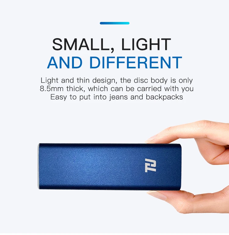 THU External USB3.1 SSD 128GB Portable SSD HDD 256GB 512GB 1TB 400MB/s Solid State Drive PC Laptop Notebook DRIVE