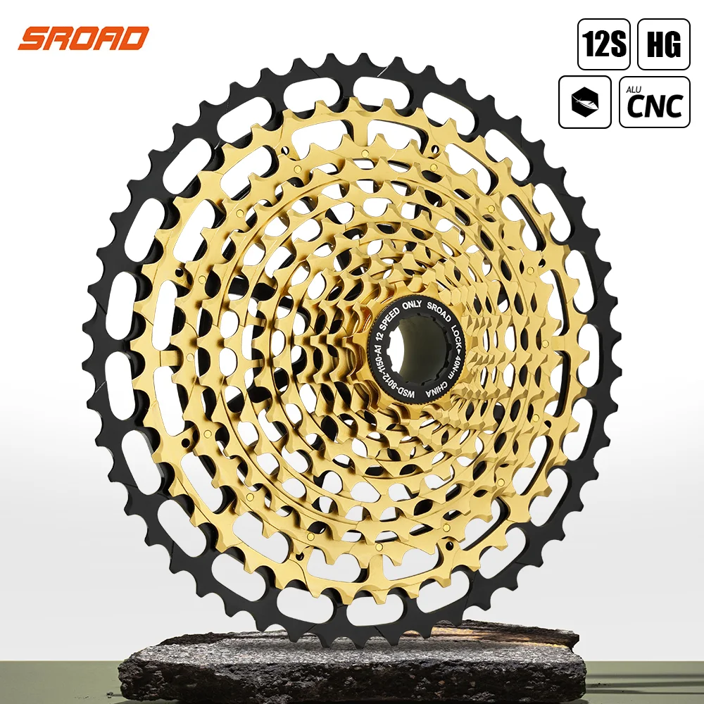 2021 Sroad 11-50T 12s Cassette 12 speed Bicycle 12v CNC Bike Freeewheel fits Shimano Super Light 4 Colors | Спорт и развлечения