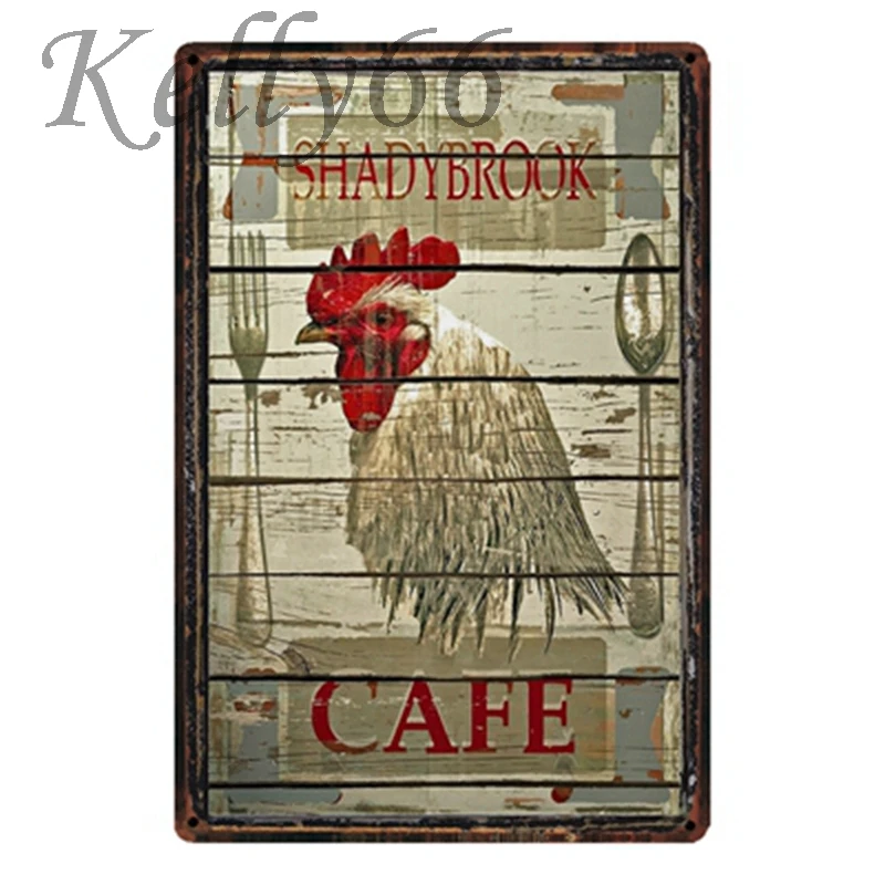 

[ Kelly66 ] Farm Sale Eggs Fresh Chickens Metal Tin Sign Poster Home Decor PubWall Art Painting 20*30 CM Size y-1441