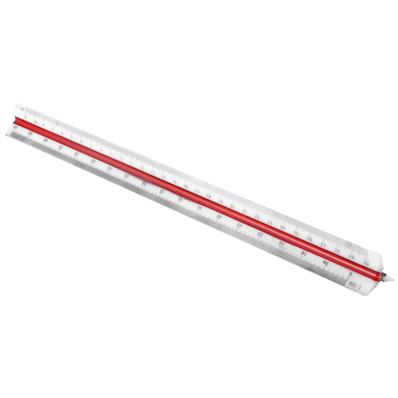 

2 Pcs Plastic Triangular Scale Ruler,A & B