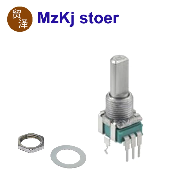 Роторный потенциометр ALPS RK09L 20 мм B10K 10K Размер 9 металлический вал Series RK09L114001T 5 шт. |