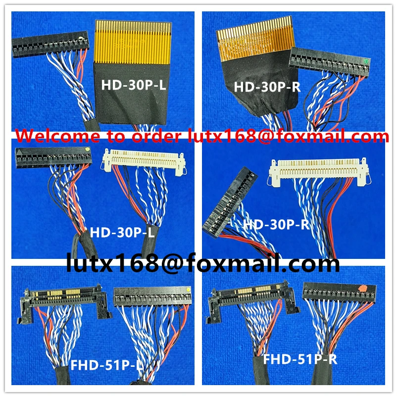 

26-65 inch commonly used screen wire LVDS wire FHD 30P 51P packaging package large quantity and excellent price LVDS cable
