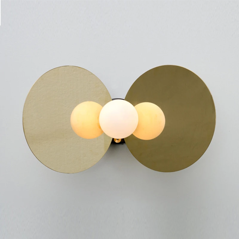 Креативные светодиодсветодиодный настенные светильники со стеклянными