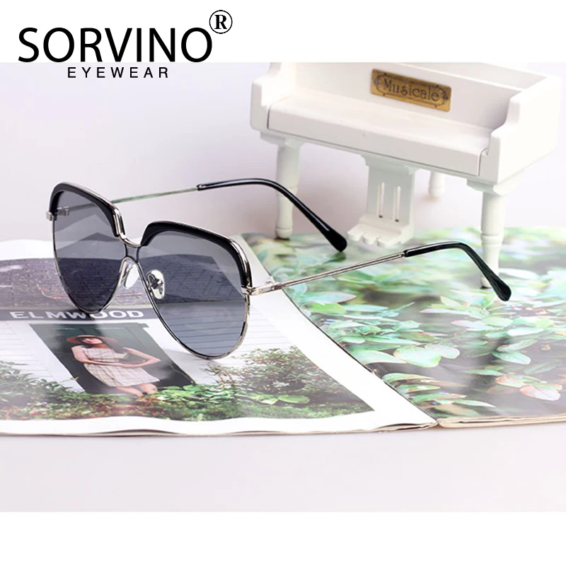 Мужские и женские Винтажные Солнцезащитные очки SORVINO в стиле пилота модель 2020