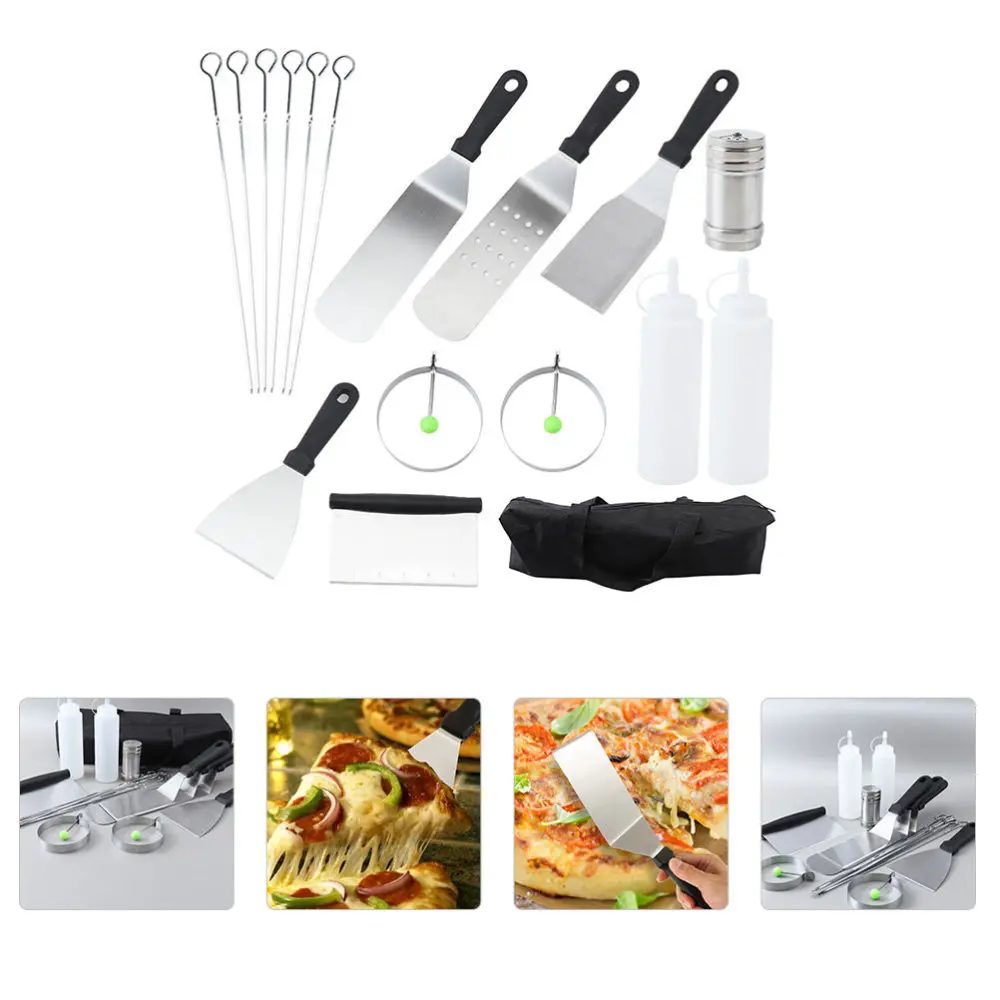 

1Set Ketchup Bottle Spatula Shovel Durable Barbecue Accessory for Outdoor Black