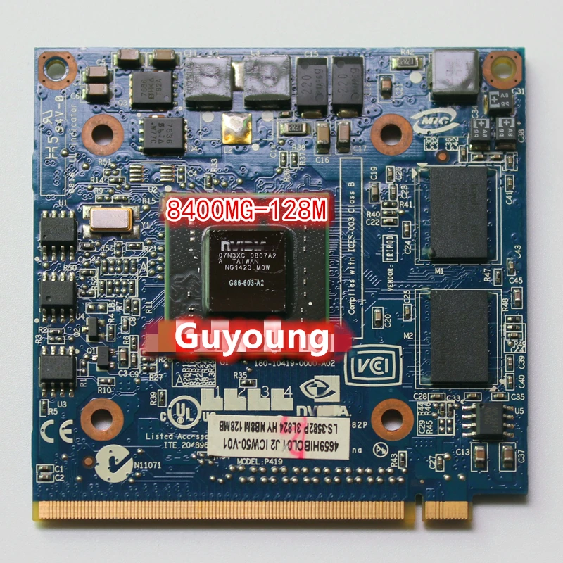 Для видеокарты GeForce 8400M GS 8400MGS DDR2 128MB для Acer Aspire 5920G 5520 5520G 4520 7520G 7520 7720G|Комплектующие