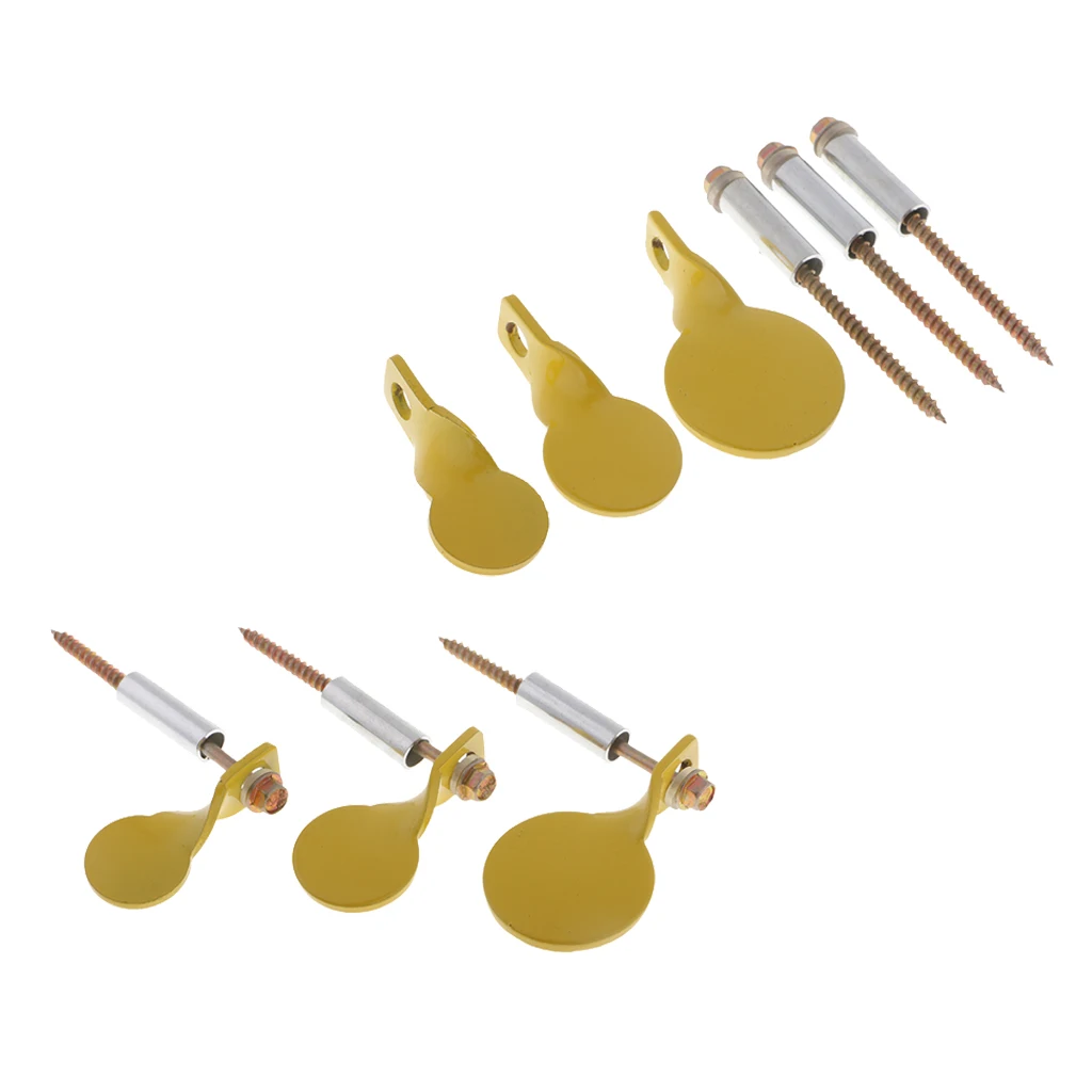 6pcs Heavy Duty Metal Target Spinners Plinking for Installing on Tree | Спорт и развлечения