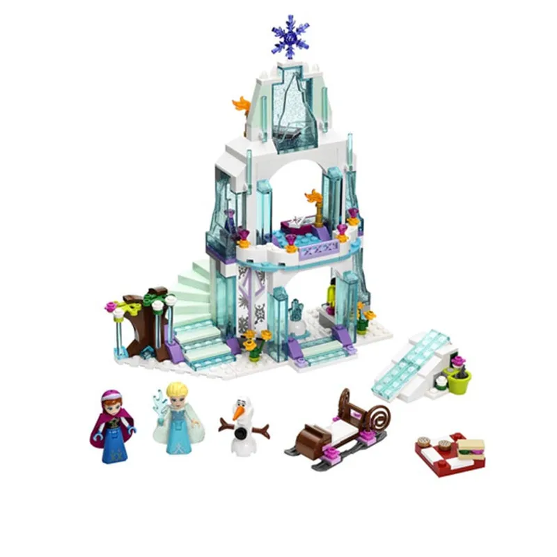 Princess Castle Building Blocks Cinderella Mermaids Elsa Anna Figure Girl Bricks Compatible logoes Friends Toy | Игрушки и хобби