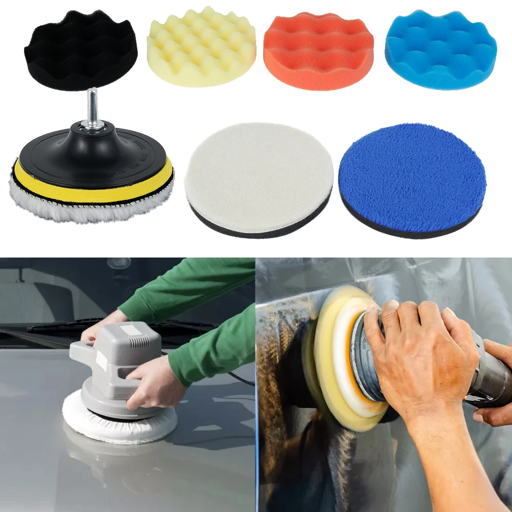 Полировщик автомобильный с губкой 3/5 дюйма для лодки автомобиля | Инструменты