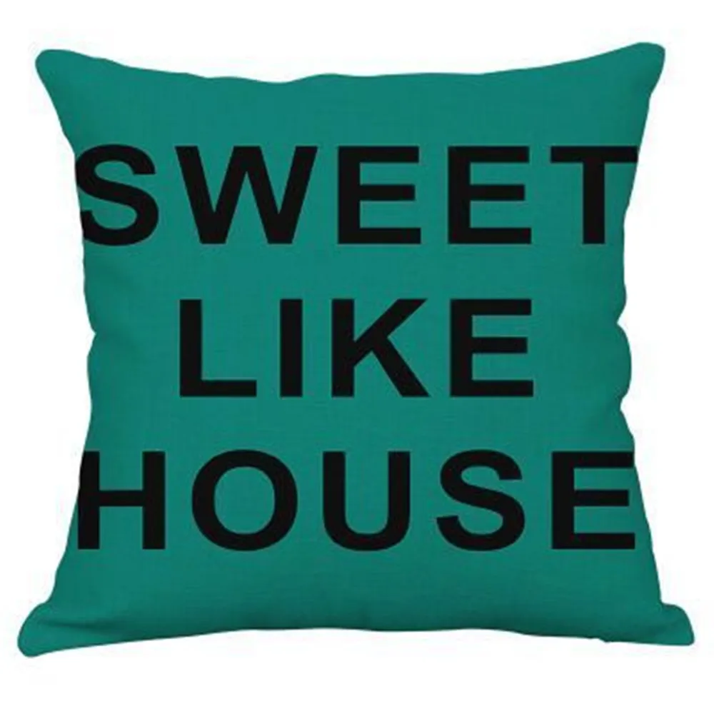 Черно белый зеленый геометрический принт в виде геометрических фигур Подушка