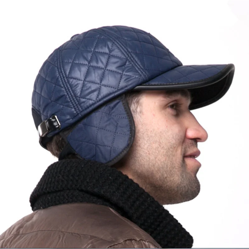 Высокое качество 2017 бейсбольная кепка для мужчин осень зима модные шапки из