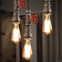 industrial loft style chandelier creative personality retro water pipes fixtures chandelier restaurant bar