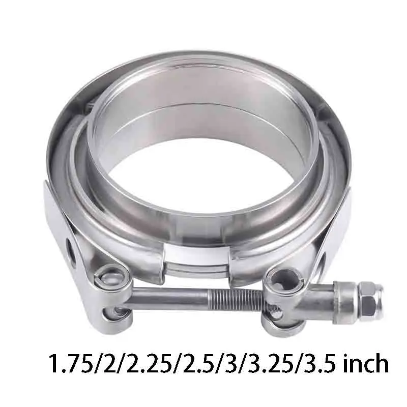 

1.75/2/2.25/2.5/3/3.25/3.5 inch Turbo Exhaust V-Band Clamp Stainless Steel Male/Female Flange Kit
