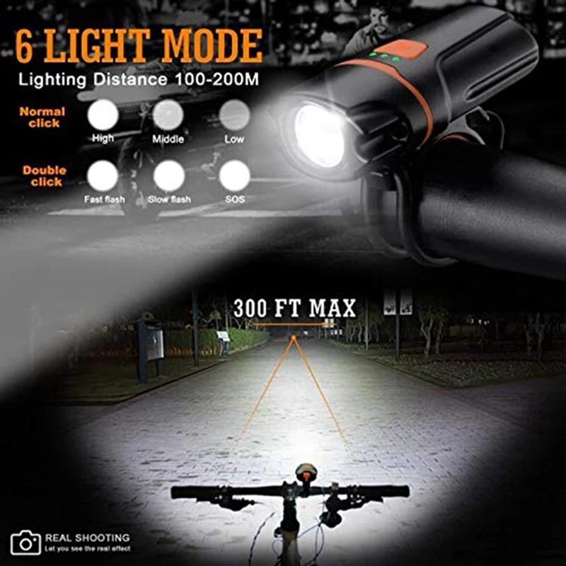 

1 Pcs Mountain Bike Road Bike Triple-Cornered Vertical Stand & 1 Set Bicycle Headlights 450 Lumens (Including USB Cable)