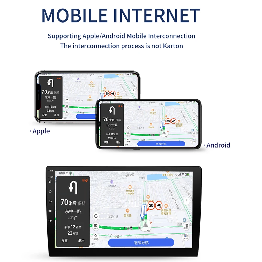 Автомагнитола 10 дюймов Android 8 1 Wifi автомобильная стерео радио Coche gps Carro Bluetooth Mirrorlink