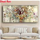 5D алмазная живопись древо жизни, Густав Климт, пейзаж, Современная Настенная картина для гостиной, украшение для дома, мозаика для подарка