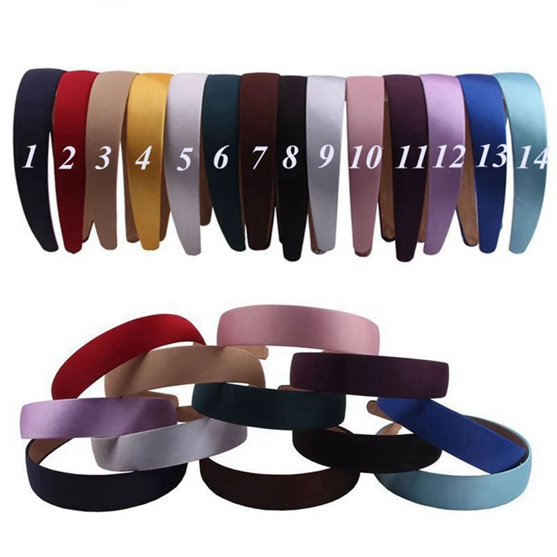 Vintage Satin Headband Hair Ornaments Bezel Turban Girls Headwear Women Hairbands Accessories |