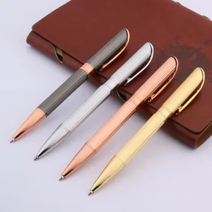 Новая металлическая шариковая ручка серебряная волна узор полоса Золотая отделка Канцтовары офисные школьные письменные принадлежности подарок