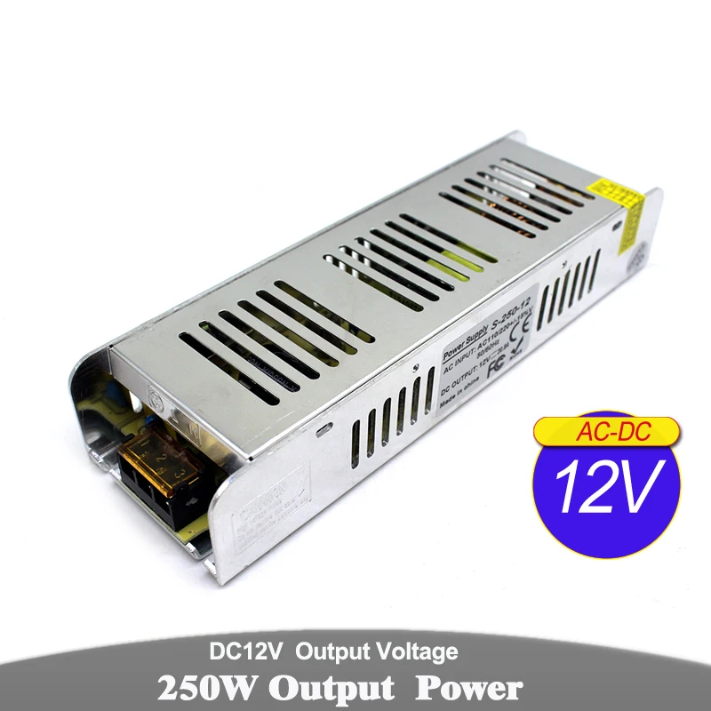 Переменный источник питания DC12V DC24V 48W 60W 72W 100W 120W 150W 180W 200W 240W 250W 300W 350W 360W