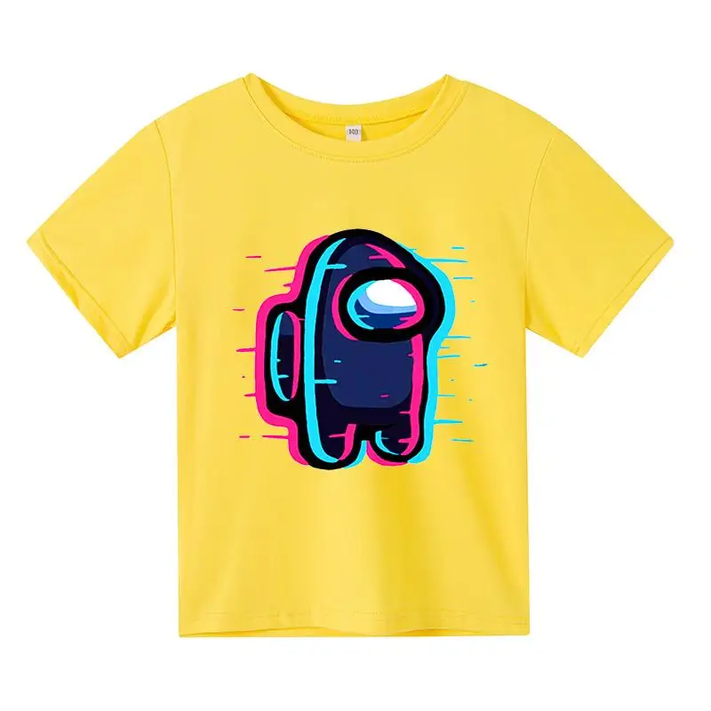

Summer 2021 Fashion Cartoon anime T-shirt Kid Funny Game Among Us t shirt Boy Girl Children's Clothing for teens Short Sleeve