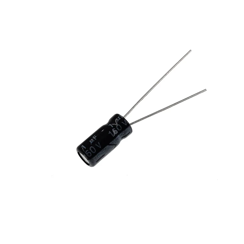 Алюминиевый электролитический конденсатор 1uF 160V 1MFD 160Volt 6 х11 мм радиальный 1 МФ в