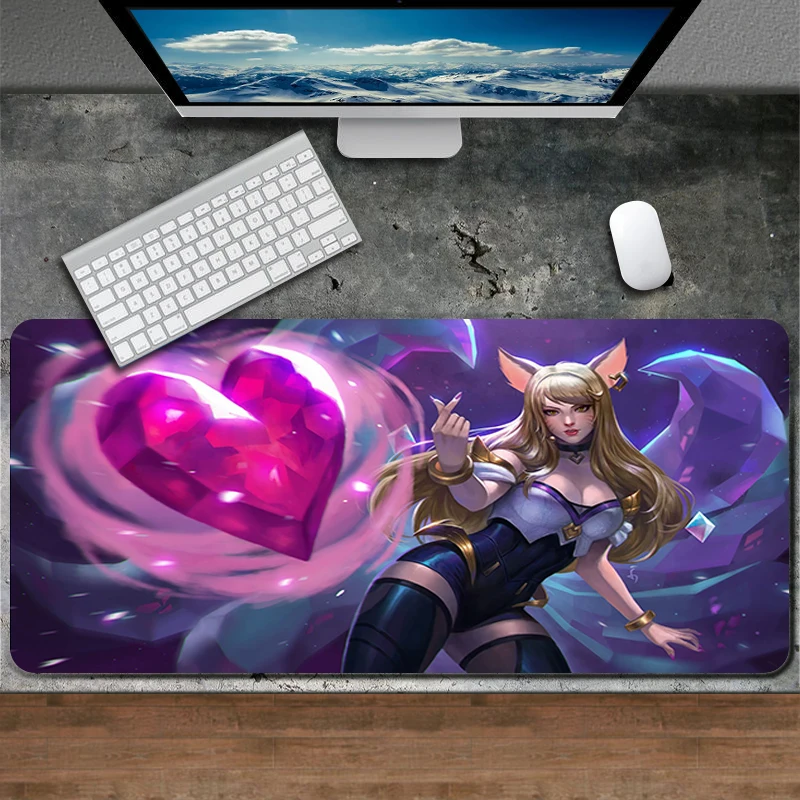 

Custom large gaming mouse pad anime LOL KDA sexy girl mousepad xl for League of Legends NieR:Automata