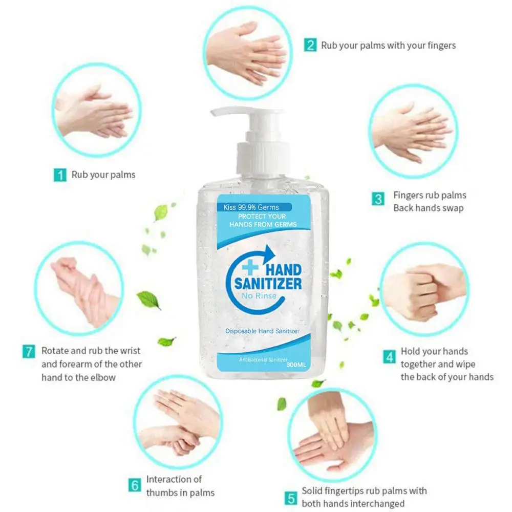 300 мл одноразовый Быстросохнущий Антибактериальный дезинфекционный гель