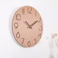 Сплошная деревянная стена часы Современный дизайн Креативные 3D украшения светятся в темноте настенные часы со светящимися стенками домашние декоративные часы 12"