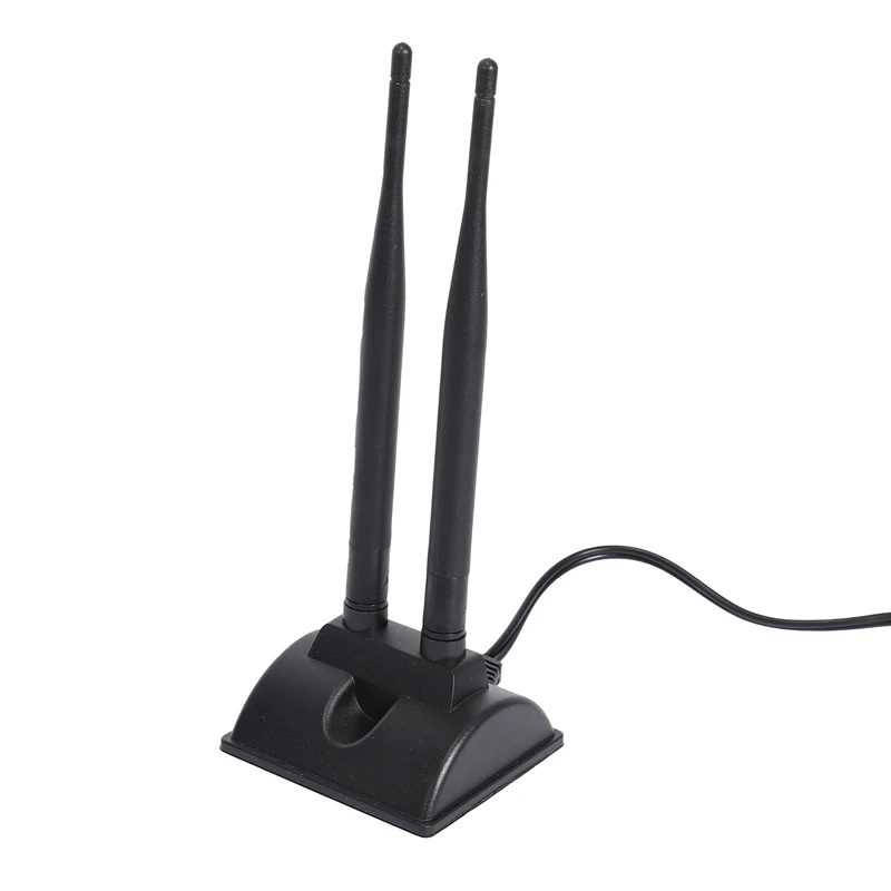 

Dual WiFi Antenna with RP-SMA Male Connector, 2.4GHz 5GHz Dual Band Antenna for PCI-E WiFi Network Card