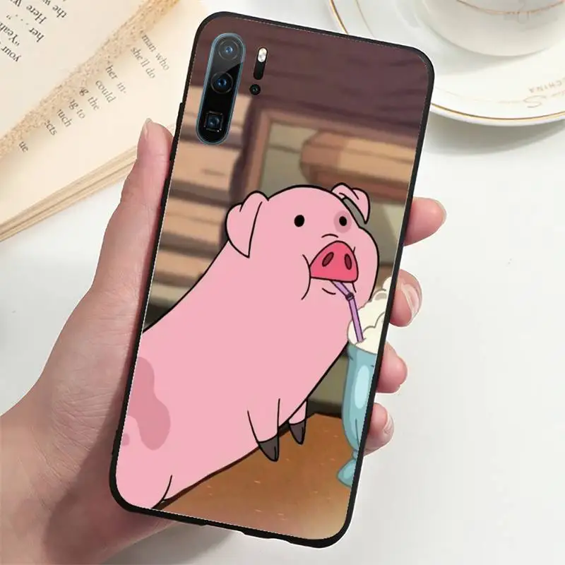 

Cute PINK Kawai Pig Phone Case For Samsung s7 8 9 10 20 plus lite ULTRA Cover Fundas Coque