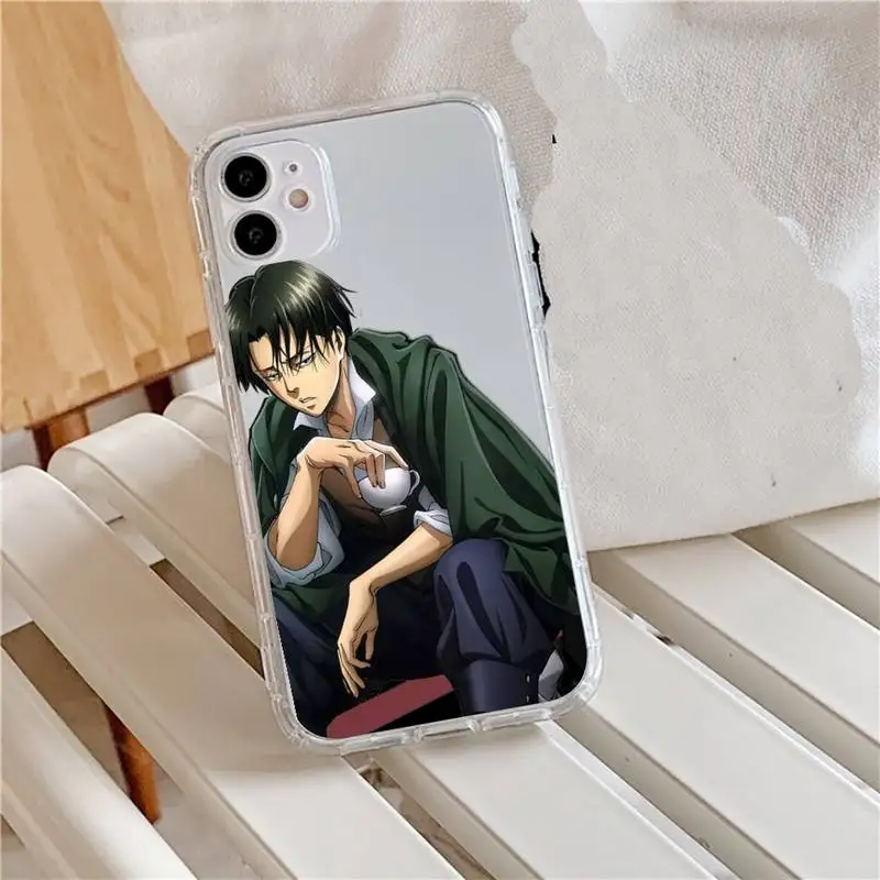 

Hot Anime Japanese attack on Titan Phone Case Transparent for iPhone 11 12 mini pro XS MAX 8 7 6 6S Plus X 5S SE 2020 XR