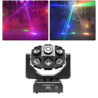 new 18pcs rotating beam laser moving head light stage light dmx control dj disco ball christmas show led lighting equipment