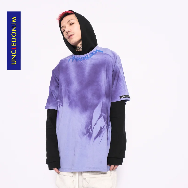 

2021 New arrival Oversized t shirt Hip Hop Streetwear Men Harajuku Cotton Loose Summer women vintage Tshirt ULSD46