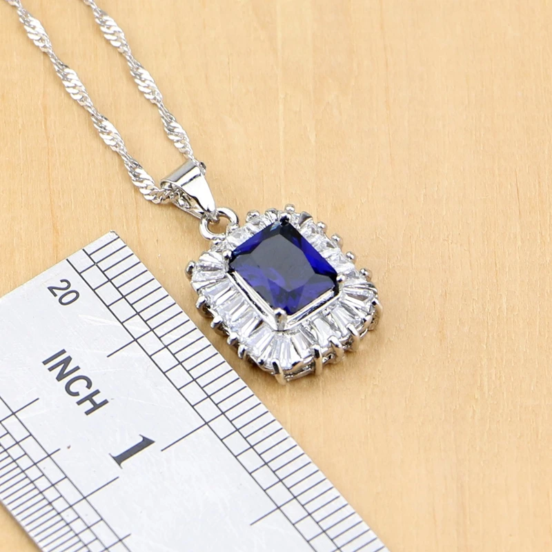 Женский ювелирный комплект из колье серёг и кольца серебра 925 пробы|jewelry sets