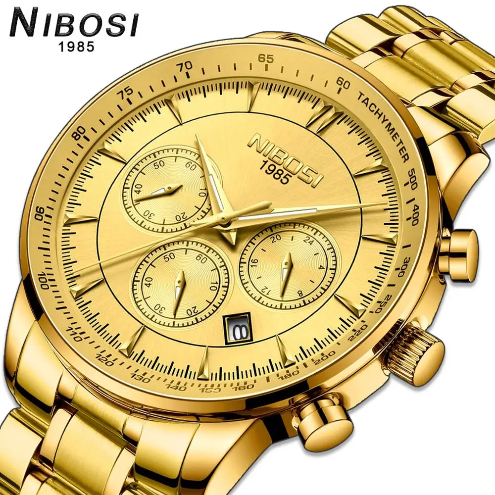 NIBOSI Relogio Masculino Мужские кварцевые наручные часы топовые Роскошные брендовые новые