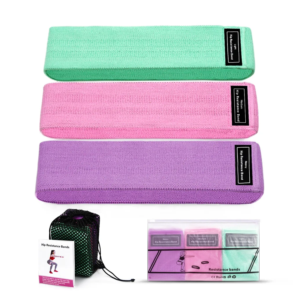 

Resistance-Bands ExpanderHome-Workout Exercise-Equipment 3-Piece-Set Fitness Bands Elastic Band Fitness Rubber gym equipment