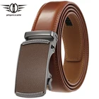 Plyesxale Элитный бренд ремни для мужчин Автоматическая пряжка ремень из натуральной кожи дизайнерские ремни мужские ремнем, мягкое покрытие, цвет черный, темно-коричневый G366