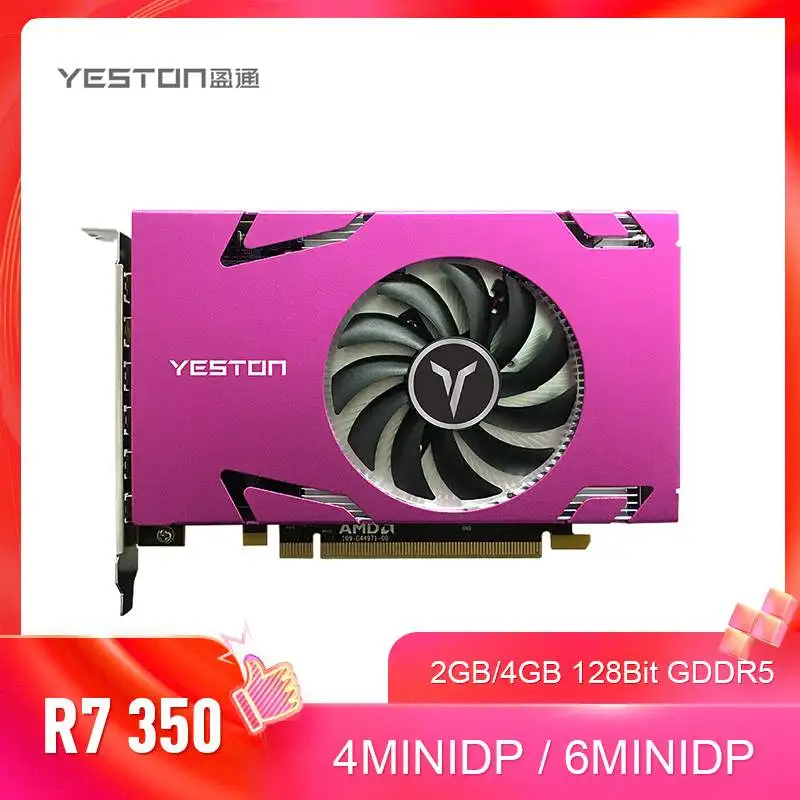 Kaufen Yeston Radeon R7350 2GBD5/4GBD5 128Bit GDDR5 Grafikkarte 4 COMPUTER-TV-ANSCHLUSSKABEL MINIDP/6 COMPUTER-TV-ANSCHLUSSKABEL MINIDP 28nm PCI Express 3,0x16 Gaming Video Grafikkarte