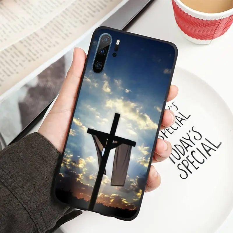 

Jesus Christ Cross pattern Phone Case For Huawei honor Mate P 10 20 30 40 i 9 8 pro x Lite smart 2019 nova 5t