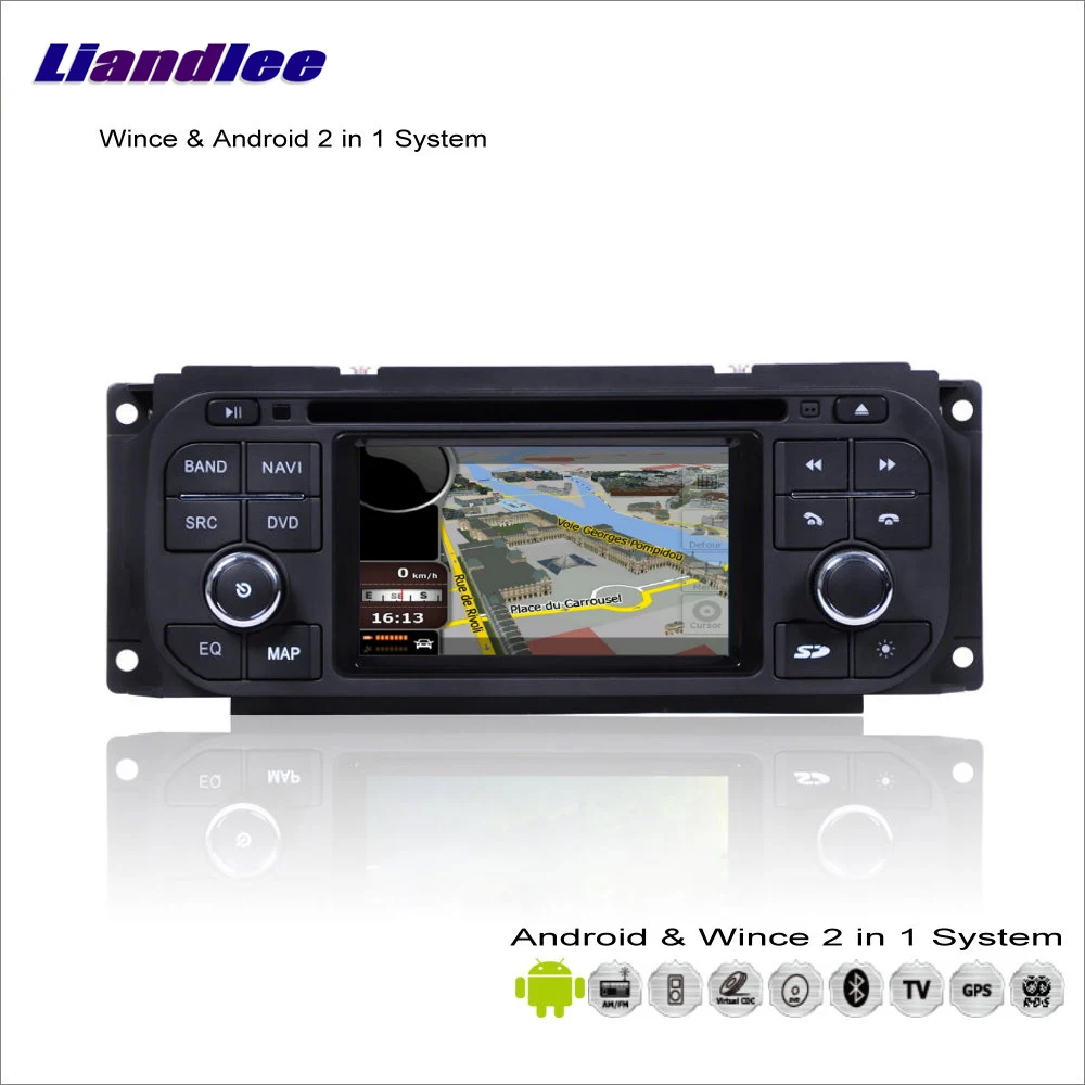 Автомобильная Мультимедийная стереосистема Android для Dodge Caravan/RAM/Nero/Durango/Stratus/Dakota 2001