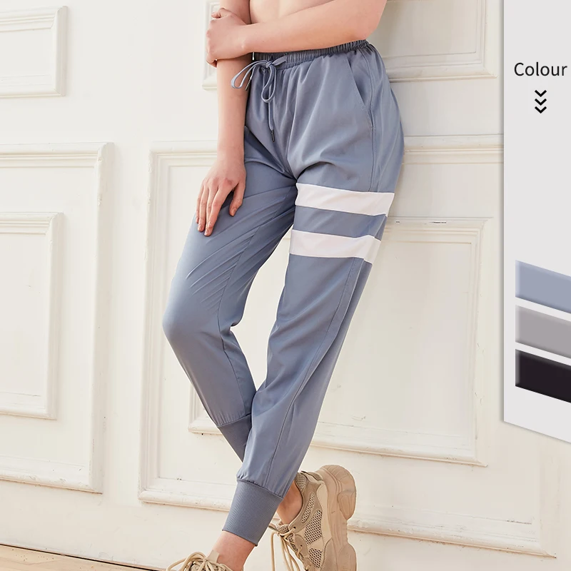 Спортивные брюки осенние женские свободные штаны для йоги спортивные фитнеса