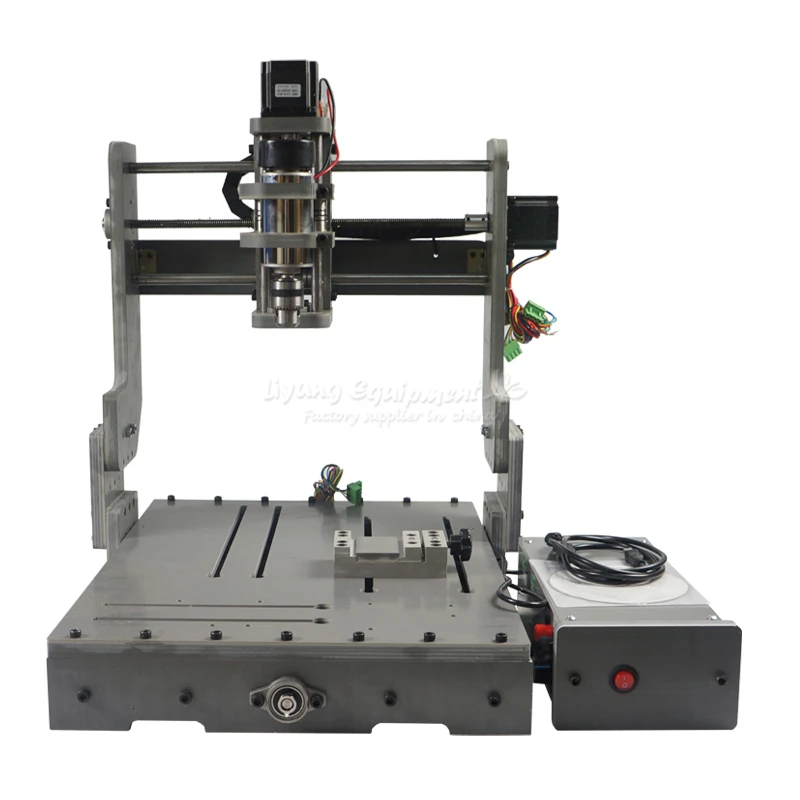 DIY 3040 3 оси Мини CNC обрабатывающий станок с ЧПУ для хобби 4 DC Веретено) 300 Вт сделать