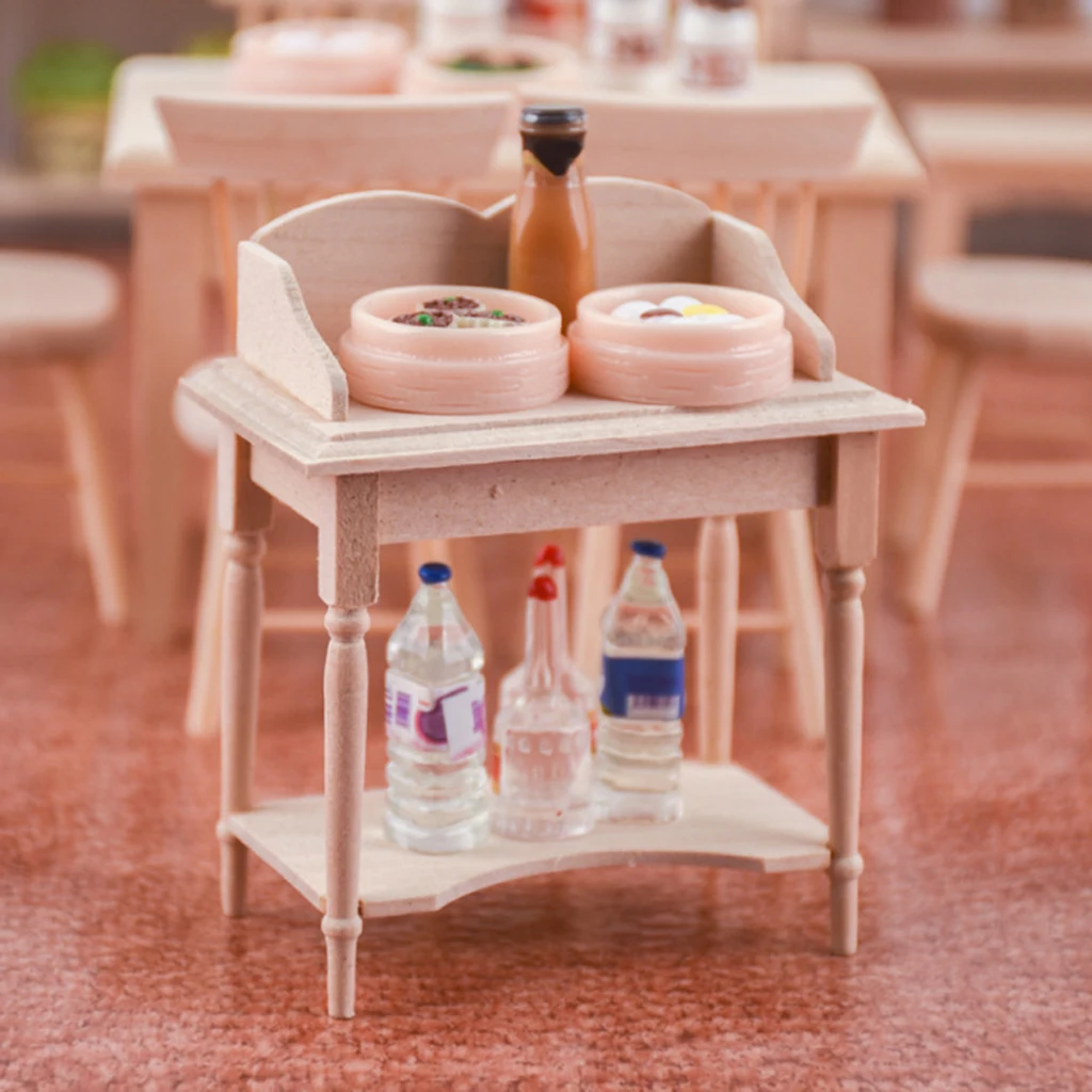 12-я кукольная мебель для дома полка хранения модель кухонных аксессуаров сцены |