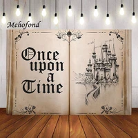 mehofond photography background fairytale book once upon a time castle princess baby shower birthday party backdrop photo studio