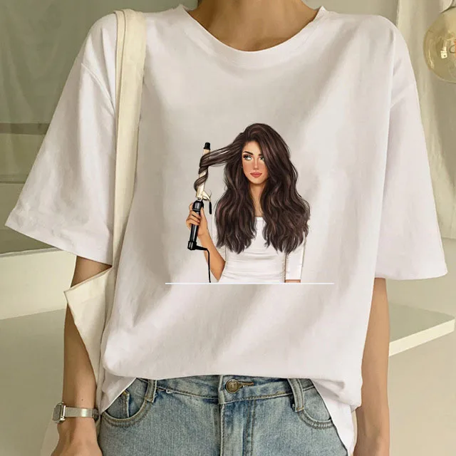 Playeras De Mujer Moda/хлопковая Футболка с принтом в стиле Харадзюку Красивые футболки