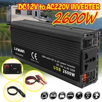 led voltmeter power inverter dc 12v24v to ac 220v 1500w2000w2600w voltage converter cigarette lighter plug universal socket