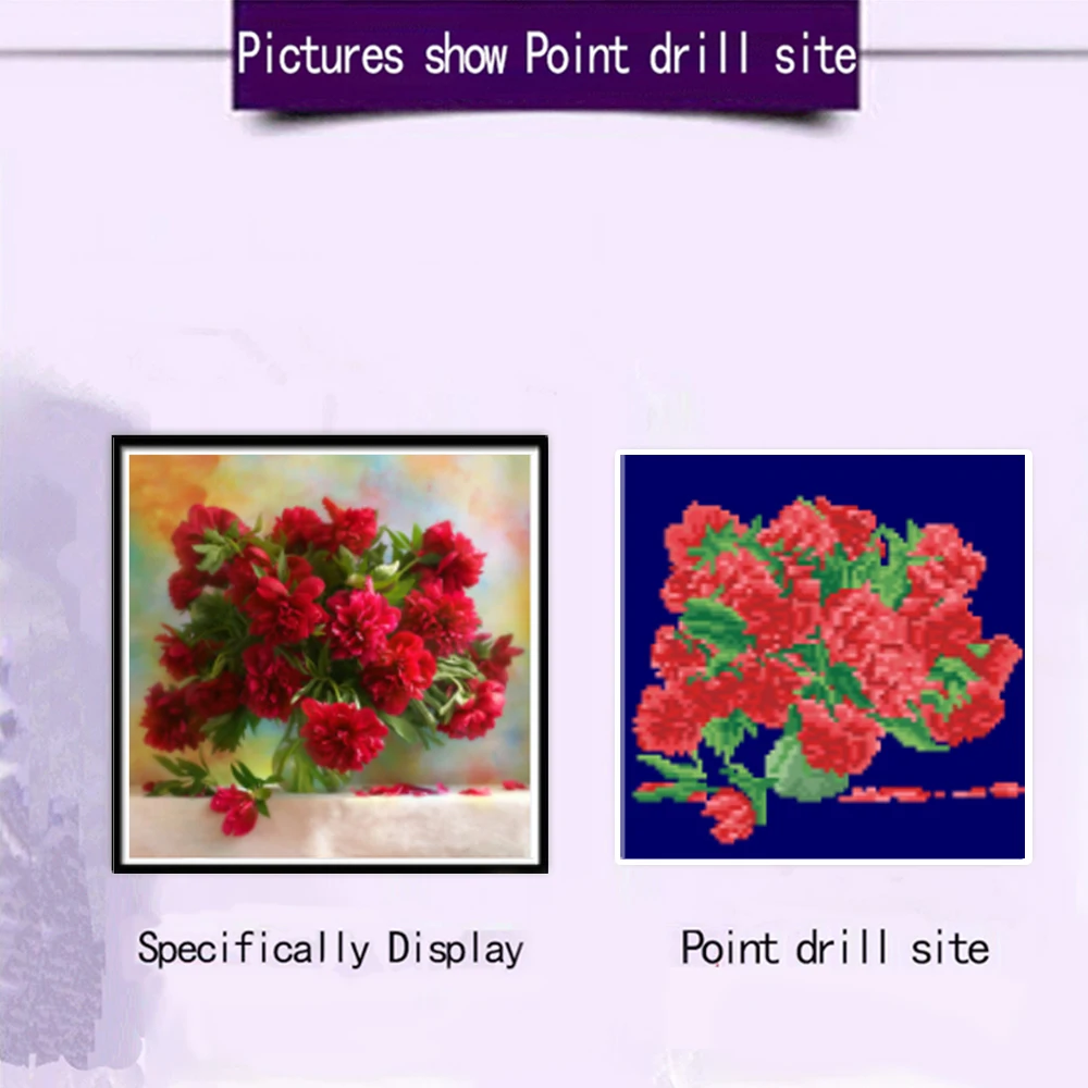 5D алмазная картина DIY пейзаж цветок цвет роза Алмазная вышивка ручной работы Набор для вышивки крестиком Рождество или